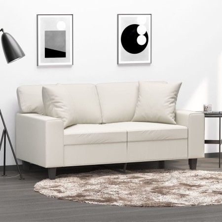 Cojines decorativos 2 uds cuero sintético crema 40x40 cm by , Cushions - Ref: Foro24-349480, Price: 26,90 €, Discount: %