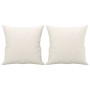 Cojines decorativos 2 uds cuero sintético crema 40x40 cm by , Cushions - Ref: Foro24-349480, Price: 26,90 €, Discount: %