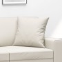 Cojines decorativos 2 uds cuero sintético crema 40x40 cm by , Cushions - Ref: Foro24-349480, Price: 26,90 €, Discount: %