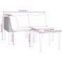 Set de muebles de jardín 3 pzas y cojines ratán sintético gris von , Gartensets - Ref: Foro24-364129, Preis: 138,16 €, Rabatt: %