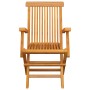 Sillas de jardín 6 uds madera maciza de teca con cojines negros by , Garden chairs - Ref: Foro24-3062548, Price: 473,21 €, Di...