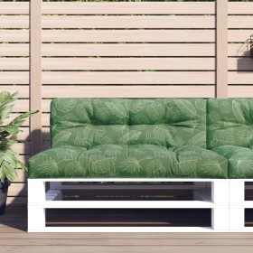Cojín para sofá de palets tela estampado de hojas 120x40x12 cm von , Kissen für Stühle und Sofas - Ref: Foro24-360642, Preis:...
