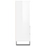 Aparador alto madera contrachapada blanco brillo 40x36x110 cm by , Sideboards - Ref: Foro24-831518, Price: 80,56 €, Discount: %
