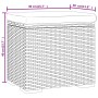 Otomana con cojín negro 40x30x40 cm ratán sintético von , Osmanen - Ref: Foro24-319392, Preis: 52,72 €, Rabatt: %