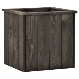 Arriate de madera maciza de pino gris oscuro 38x41x40 cm von , Töpfe und Pflanzgefäße - Ref: Foro24-315416, Preis: 49,43 €, R...