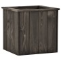 Arriate de madera maciza de pino gris oscuro 38x41x40 cm von , Töpfe und Pflanzgefäße - Ref: Foro24-315416, Preis: 49,43 €, R...