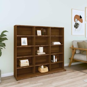 Estantería de CDs contrachapada marrón roble 102x23x89,5 cm von , CD- und DVD-Speicher - Ref: Foro24-815485, Preis: 88,16 €, ...