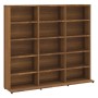 Estantería de CDs contrachapada marrón roble 102x23x89,5 cm von , CD- und DVD-Speicher - Ref: Foro24-815485, Preis: 88,16 €, ...