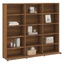 Estantería de CDs contrachapada marrón roble 102x23x89,5 cm von , CD- und DVD-Speicher - Ref: Foro24-815485, Preis: 88,16 €, ...