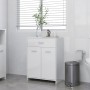 Armario de baño madera contrachapada blanco brillo 60x33x80 cm von , Badezimmermöbel - Ref: Foro24-805030, Preis: 86,74 €, Ra...