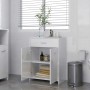 Armario de baño madera contrachapada blanco brillo 60x33x80 cm von , Badezimmermöbel - Ref: Foro24-805030, Preis: 86,74 €, Ra...
