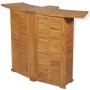 Mesa de bar plegable de madera teca maciza 155x53x105 cm by , Garden tables - Ref: Foro24-43804, Price: 444,45 €, Discount: %