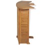 Mesa de bar plegable de madera teca maciza 155x53x105 cm by , Garden tables - Ref: Foro24-43804, Price: 444,45 €, Discount: %