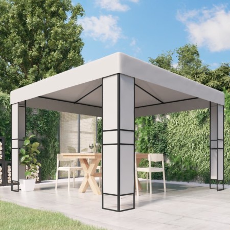 Cenador con doble techo blanco 3x3 m von , Zelte und Pavillons - Ref: Foro24-47950, Preis: 227,03 €, Rabatt: %