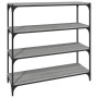 Estantería contrachapada y acero gris Sonoma 100x33x100 cm von , Bücherregale und Regale - Ref: Foro24-819360, Preis: 72,49 €...