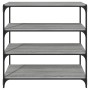 Estantería contrachapada y acero gris Sonoma 100x33x100 cm von , Bücherregale und Regale - Ref: Foro24-819360, Preis: 72,49 €...