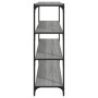 Estantería contrachapada y acero gris Sonoma 100x33x100 cm von , Bücherregale und Regale - Ref: Foro24-819360, Preis: 72,49 €...