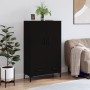 Aparador alto madera de ingeniería negro 69,5x31x115 cm de , Aparadores - Ref: Foro24-828237, Precio: 106,27 €