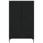 Aparador alto madera de ingeniería negro 69,5x31x115 cm by , Sideboards - Ref: Foro24-828237, Price: 107,91 €, Discount: %