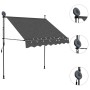 Toldo manual retráctil con LED gris antracita 200 cm by , Awnings - Ref: Foro24-145864, Price: 96,47 €, Discount: %