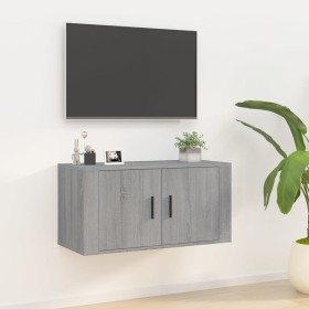 Mueble para TV de pared gris Sonoma 80x34,5x40 cm von , TV-Möbel - Ref: Foro24-816630, Preis: 58,20 €, Rabatt: %