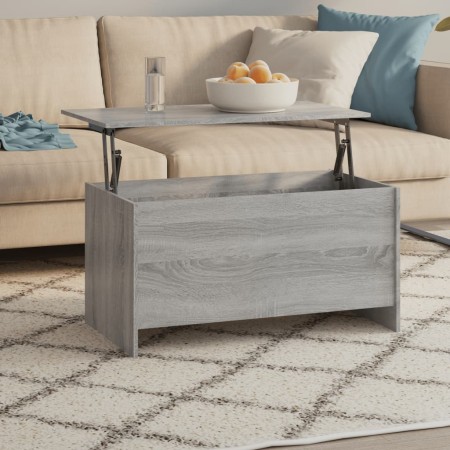 Mesa de centro madera ingeniería gris Sonoma 102x55,5x52,5 cm by , Coffee table - Ref: Foro24-819267, Price: 62,50 €, Discoun...