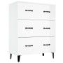 Aparador de madera contrachapada blanco brillante 69,5x34x90 cm by , Sideboards - Ref: Foro24-812165, Price: 95,26 €, Discoun...