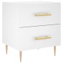 Mesita de noche madera de ingeniería blanco 40x35x47,5 cm by , Nightstands - Ref: Foro24-827276, Price: 66,78 €, Discount: %