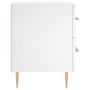 Mesita de noche madera de ingeniería blanco 40x35x47,5 cm by , Nightstands - Ref: Foro24-827276, Price: 66,78 €, Discount: %