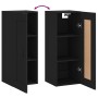 Armario de pared madera de ingeniería negro 34,5x34x90 cm de , Aparadores - Ref: Foro24-830517, Precio: 60,28 €