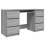 Escritorio de madera contrachapada gris Sonoma 140x50x77 cm de , Escritorios - Ref: Foro24-815439, Precio: 185,64 €, Descuent...
