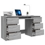 Escritorio de madera contrachapada gris Sonoma 140x50x77 cm de , Escritorios - Ref: Foro24-815439, Precio: 185,64 €, Descuent...
