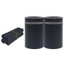 Paneles de privacidad 4 uds PVC gris oscuro mate 35x0,19 m de , Paneles de vallas - Ref: Foro24-147868, Precio: 91,27 €, Desc...