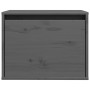 Armario de pared de madera maciza de pino gris 45x30x35 cm de , Estantes y estanterías - Ref: Foro24-813439, Precio: 38,10 €,...