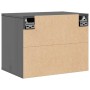 Armario de pared de madera maciza de pino gris 45x30x35 cm de , Estantes y estanterías - Ref: Foro24-813439, Precio: 38,10 €,...
