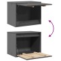 Armario de pared de madera maciza de pino gris 45x30x35 cm de , Estantes y estanterías - Ref: Foro24-813439, Precio: 38,10 €,...