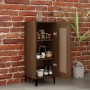Aparador madera de ingeniería marrón roble 34,5x34x90 cm de , Aparadores - Ref: Foro24-817437, Precio: 53,89 €