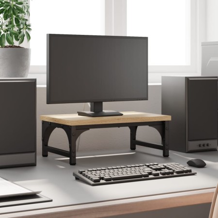 Soporte de pantalla madera ingeniería roble Sonoma 37x23x14 cm von , Computersockel und -erhöhungen - Ref: Foro24-833996, Pre...