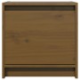 Mesita de noche madera maciza de mango marrón miel 40x30,5x40cm de , Mesitas de noche - Ref: Foro24-808119, Precio: 34,17 €