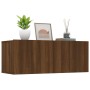 Muebles de TV 2 uds madera ingeniería roble marrón 80x30x30 cm de , Muebles TV - Ref: Foro24-820465, Precio: 95,69 €