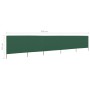 Paravientos de playa de 5 paneles tela verde 600x160cm von , Sonnenschirme - Ref: Foro24-47167, Preis: 83,28 €, Rabatt: %