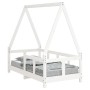 Estructura de cama para niños madera de pino blanco 70x140 cm by , Cribs and beds for children - Ref: Foro24-834457, Price: 1...