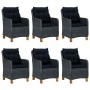 Dark Gray 7-Piece Garden Dining Set by vidaXL, Garden sets - Ref: Foro24-3067852, Price: 1,00 €, Discount: %