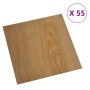 Lamas para suelo autoadhesivas 55 uds PVC marrón 5,11 m² by , Floors and carpets - Ref: Foro24-324666, Price: 76,47 €, Discou...