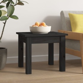 Mesa de centro de madera maciza de pino negro 35x35x30 cm von , Couchtisch - Ref: Foro24-814223, Preis: 35,63 €, Rabatt: %