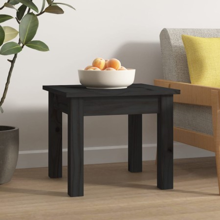Mesa de centro de madera maciza de pino negro 35x35x30 cm by , Coffee table - Ref: Foro24-814223, Price: 36,12 €, Discount: %