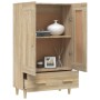 Aparador madera contrachapada color roble Sonoma 70x31x115 cm von , Sideboards - Ref: Foro24-812567, Preis: 91,36 €, Rabatt: %