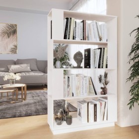 Estantería/divisor de espacios madera pino blanco 80x25x132 cm von , Bücherregale und Regale - Ref: Foro24-814060, Preis: 85,...