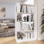 Estantería/divisor de espacios madera pino blanco 80x25x132 cm by , Bookcases and shelves - Ref: Foro24-814060, Price: 85,70 ...