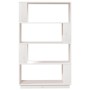Estantería/divisor de espacios madera pino blanco 80x25x132 cm by , Bookcases and shelves - Ref: Foro24-814060, Price: 85,70 ...
